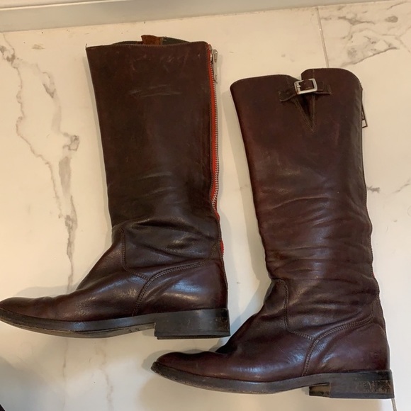 Golden Goose Brown Leather Boots Size 37 - Picture 2 of 13